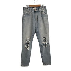 NEUW Lola Mom Jeans Ripped Distressed High Waist Size 29